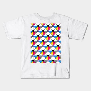 Playing Origami Flower Geometry - Color Floral Play #1 Colorful Kids T-Shirt